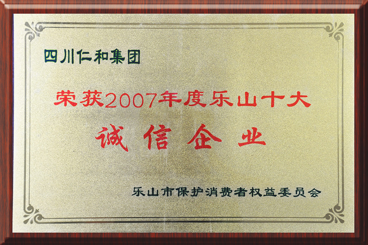 仁和集團——樂山十大誠信企業(yè)